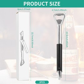 YAOZUP Adjustable Multifunctional Can Opener Made of Stainless Steel, 2 Pieces Can Opener, Manual Adjustable Can Opener, Effortless Arthritis Jar Opener, Bottle Opener, Can Opener & Lid Opener