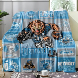 Football Blanket for Men Women Youth, City Flannel Throw Blanket Gift for Football Fans,Cozy Soft Blanket 60x50 Inches for Bed Sofa Couch
