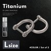 calm wish Titanium Carabiner Keychain Car Motorcycle Strong Hardware Durable