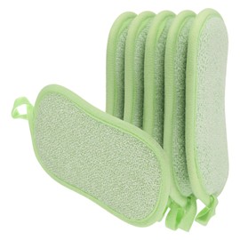 QUARKZMAN Mehrzweck Küchen Geschirrschwamm-Schrubber 5Stk Kratzfeste Mikrofaser-Schwämme Scheuerschwämme für Abwaschen von Geschirr und Reinigen von Küchengrün