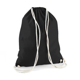 MoonWorks Gym Bag with Saying "Don`t Touch It sonst klatscht I" [German Language] Natural One Size, natural