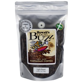 Hawaii's Local Buzz Whole Bean Coffee, Light Roast, 7 Ounce