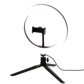 Kikutani KRL-26 LED Ring Light, 10 Levels of Brightness Adjustment, Warm / Cold / Full Light Color Changes, Stand Included