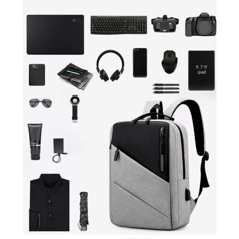 Yuqing Mochila Antirrobo Carga Usb Impermeable Escolar Laptop 25l