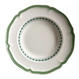 VILLEROY & BOCH FRENCH GARDEN GREEN LINE RIMMED SOUP BOWL  9" new w/ tags