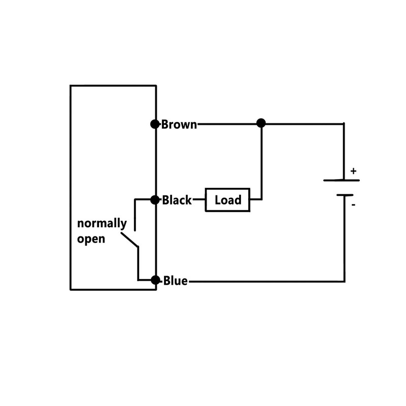 Twidec/10mm Hall Effect Proximity Sensor Inductive Switch NPN NO（Normally Open)
