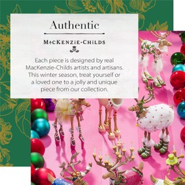 MACKENZIE-CHILDS Patience Brewster Dash Away Figurine, Christmas Home Decor, Blitzen Reindeer