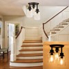 Semi Flush Mount Ceiling Light, 3-Light Close to Ceiling Light