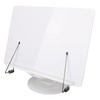 Book Reading Stand Foldable 360 Degree Rotating Book Stand Acrylic