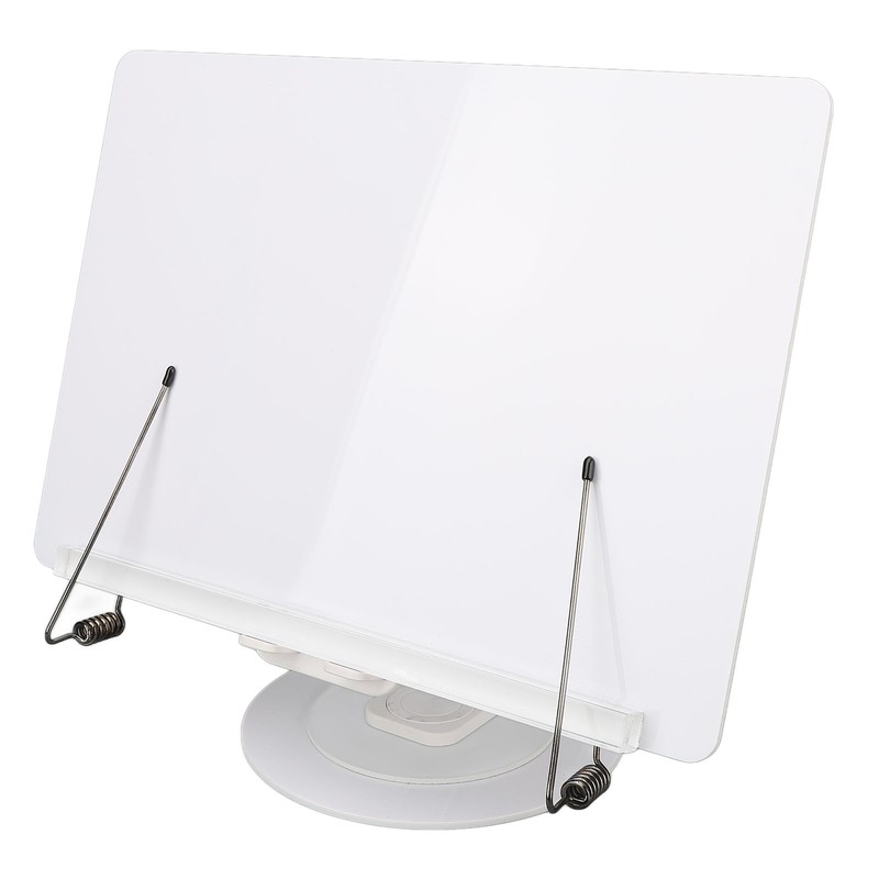 Book Reading Stand Foldable 360 Degree Rotating Book Stand Acrylic