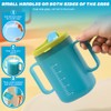 HOVCEH 2 PCS Elderly Spill Proof Cups, 280 ml Unspillable