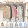 roomtalk Clear Garment Bags for Hanging Clothes 10" Side Gusset,