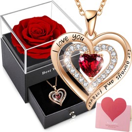 Ewige Rose,Konservierte Echte Rosen ,Handgefertigte Blumen Rosenbox,Romantisch Geschenkebox für Muttertag Valentinstag Weihnachtsfeiertag Verlobung Heirat Frauen Oma Ehefrau Jahrestag Geburtstag