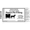 Amish Pie Filling No Sugar Added Peach- TWO 32 Oz