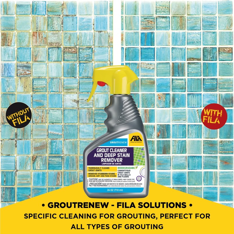 FILA Filagrout Net 24 OZ, Grout Cleaner for Tile Floors,