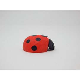 Lady Bug Figurine Statue Red Beetle Patio Miniature Garden Lawn Yard Home Decor Art
