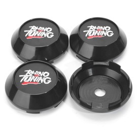 RTRHINOTUNING 4 PCS 68mm/2.68 Inch Wheel Center Caps OD: 2.68"(68 mm) ID: 2.42"(61.5 mm) (Black)