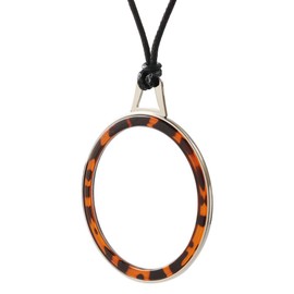 TERAISE Reading Glasses Necklace Readers for Women Anti-loss Lightweight Eyeglasses Portable Monocle Glasses with Exquisite Case(Leopard-3.0X)