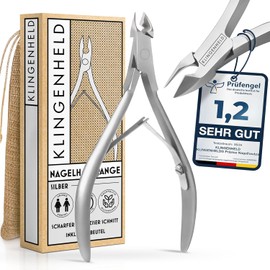 Precise Cuticle Nippers – Very Smooth & Extra Sharp – Includes Cotton Travel Bag 100% Plastic-Free & Sustainable – Cuticle Scissors, Cuticle Cutter