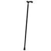 Royal RC Canes Sleek Black Walking Cane with Silver Collar