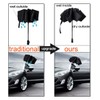 NOOFORMER Compact Reverse Folding Umbrella Automatic Windproof Travel Inverted Umbrellas