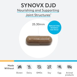 XYMOGEN SynovX DJD - Helps Maintain Healthy Joints + Provides Joint Tissue Building Blocks with MSM, Green-Lipped Mussel, Chondroitin Sulfate, Glucosamine Sulfate, Hyaluronic Acid (120 Capsules)
