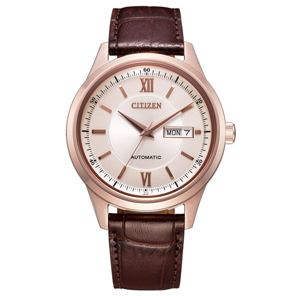 Citizen NY4052-16A Men's Mechanical Wristwatch, Day & Date, Mechanical, Waterproof,