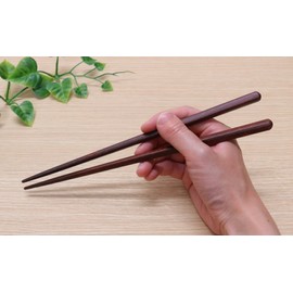Kawaii 26534 Japanese Chopsticks, Dishwasher Safe, Set of 5, Brown, 9.1 inches (23 cm)