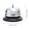 Set of 2 Reception Bells Stainless Steel Table Bells with