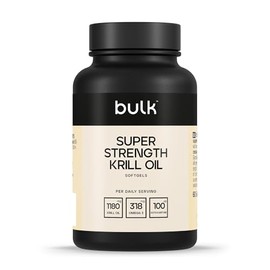 Bulk Bulk Super Strength Krill Oil Softgels, 590 mg, Pack of 180