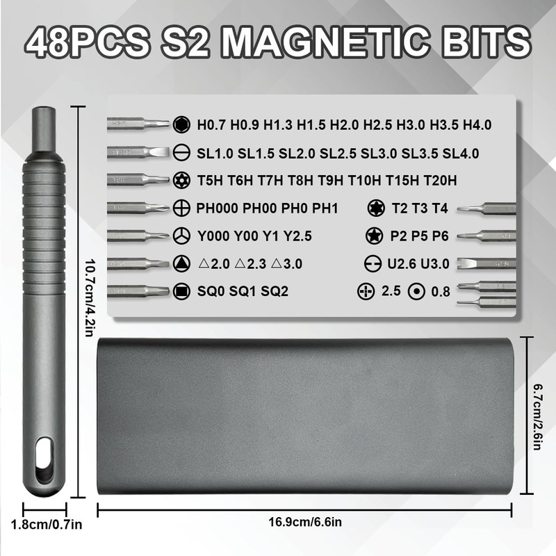 WAIZHIUA 51 in 1 Precision Screwdriver Set Precision Bit Set