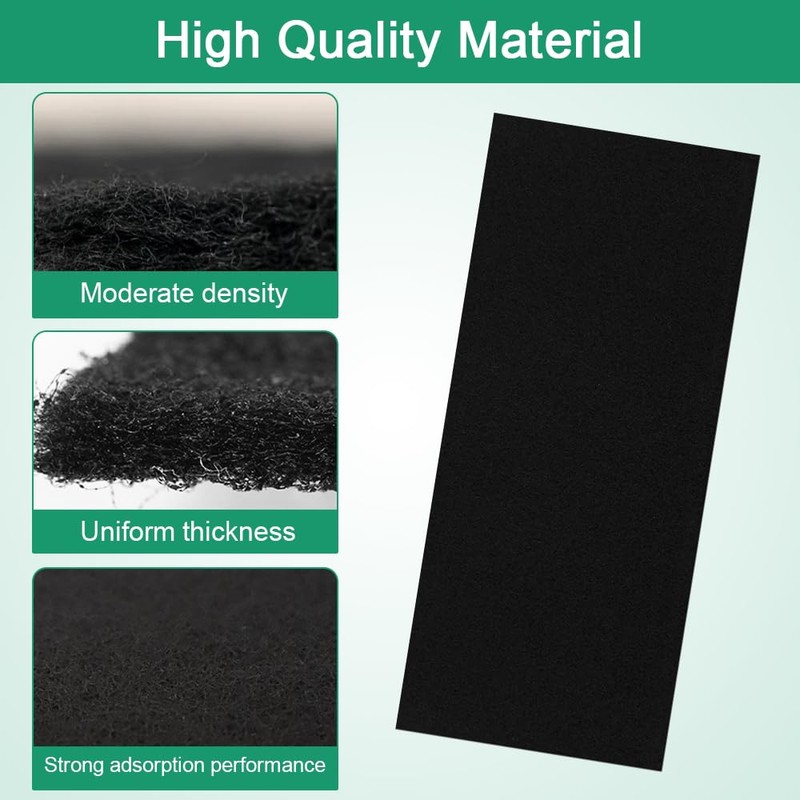 Inkurie Cut to Fit Activated Carbon Filter Sheet, 48x16'' Charcoal