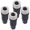 M12 5-Pin Female Circular Aviation Connector Plug 12mm Waterproof Circular