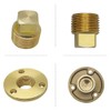 MiOYOOW 2-Piece Solid Drain Plug Set, Brass Drain Marine Boat