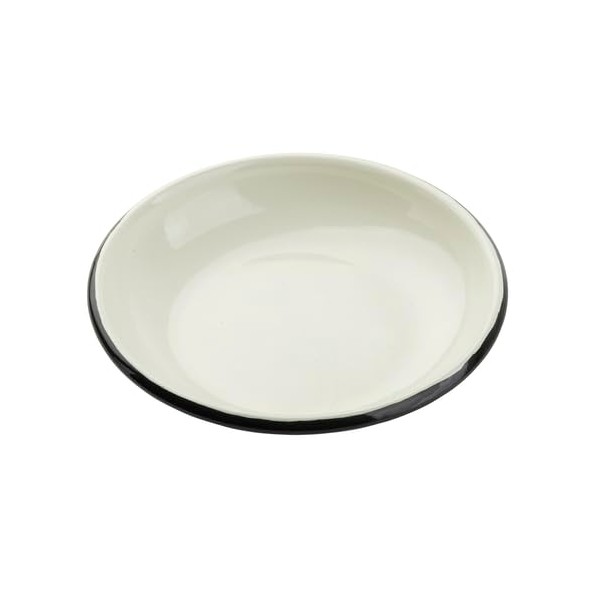 TableCraft 11153 Coupe Enamelware Plates, Vitreous Porcelain Enamel Over Steel,