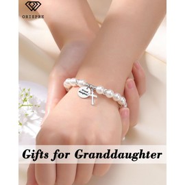 ORISPRE Granddaughter Gifts From Grandma Cross Bracelet for Teen Girls Gifts 8 10 12 14 Year Old Birthday Graduation Christmas Tween Girls Jewelry Trendy Stuff