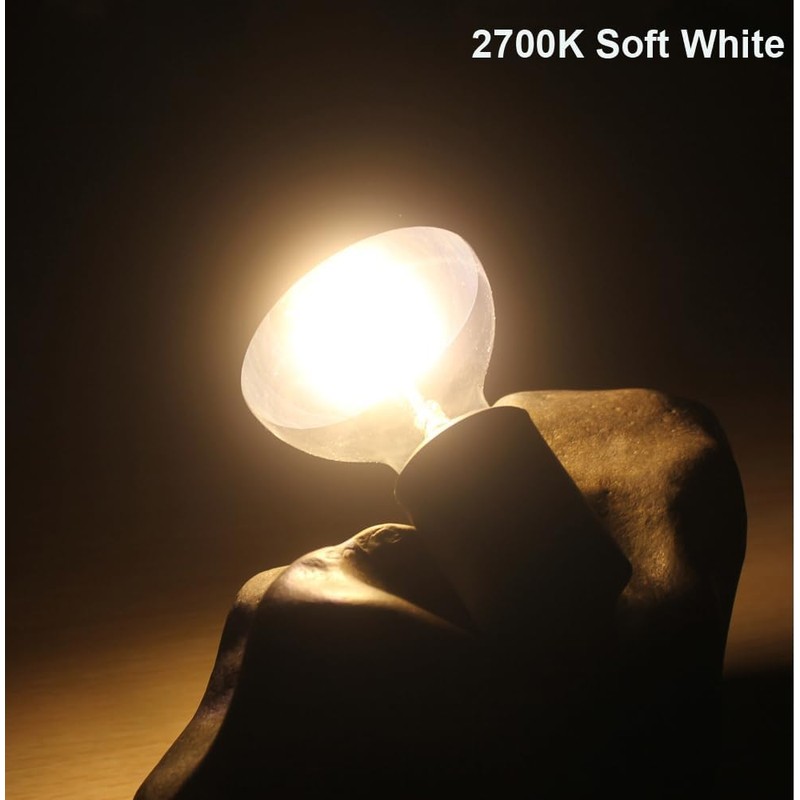 Half Chrome Light Bulbs,Half Gold Tipped Dimmable 6W (Equivalent 60Watt)