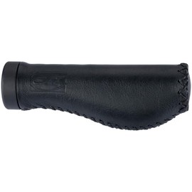 CONTEC Grip Ergo Exclusive + SB-Packed D3 Three Parts Pair Handlebar Clamp Leather Medium – In Front of the Fingers To Give A Strong And Secure Grip Soft – In The Back Area To All Shock,