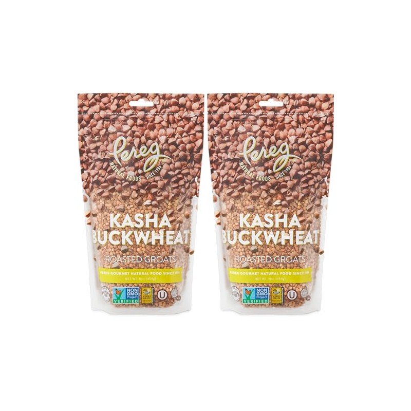 Pereg Roasted Buckwheat, 16oz (2 Pack) | 100% Natural Buckwheat