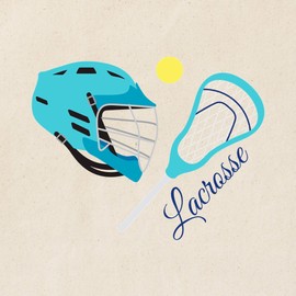 CafePress Lacrosse Equipment Tote Bag Reusable Natural Beige Canvas Shopping Bag