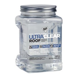 DAP Ultra Clear Roof Waterproof Rubberized Sealant, Crystal Clear, 32 Oz (7079818396)