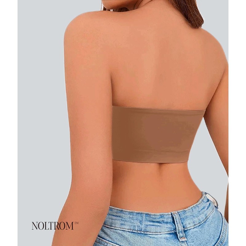 Noltrom | Brasier Strapless sin Relleno. Sujetador Antideslizante sin Costuras