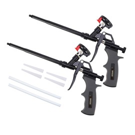DAFEIKE Foam Spray Gun Foam Insulation Gun Updated Teflon Foam Dispensing Gun Cleaner Save Expanding Pu Foam Gun for Insulating and Caulking 2 Pack (Gray)