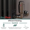 Hot Flow Black Nickel Marella 3 Modern Thermostatic Radiator Valve