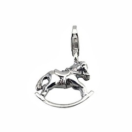 925 M Law Rocker [5334] Horse Silver Charm
