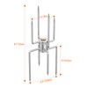 onlyfire Double Ended 8-Prong Rotisserie Fork, BBQ Grill Rotisserie Chicken