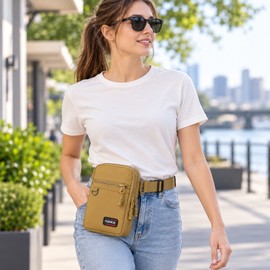 Canvas Phone Waist Bag for Everyday Carry – Compact Crossbody Pouch for Outdoor Activities & Daily Essentials
