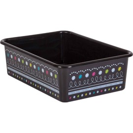 Chalkboard Brights Large Plastic Storage Bins - 6 Pack