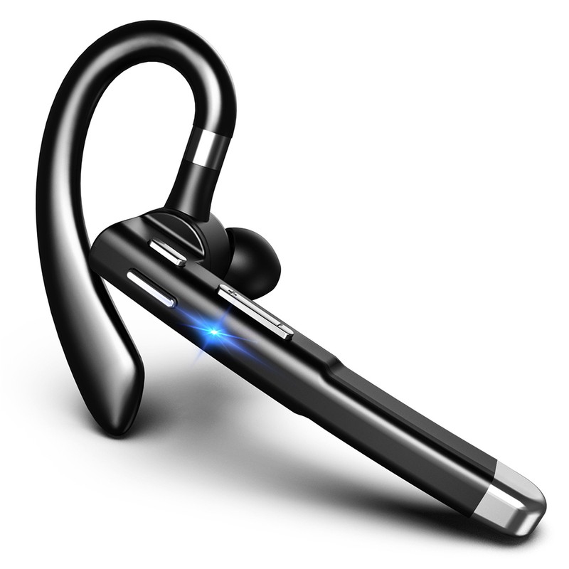 Bluetooth Earpiece Single Ear Wireless Rotatable Handsfree Headset with Battery