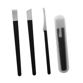 OATIPHO 4pcs Pedicure Tool Set Professional Foot Care Accessories for Easy Nail Trimming and Polishing Durable Nippers and Files Portable Black Design for Home and Travel